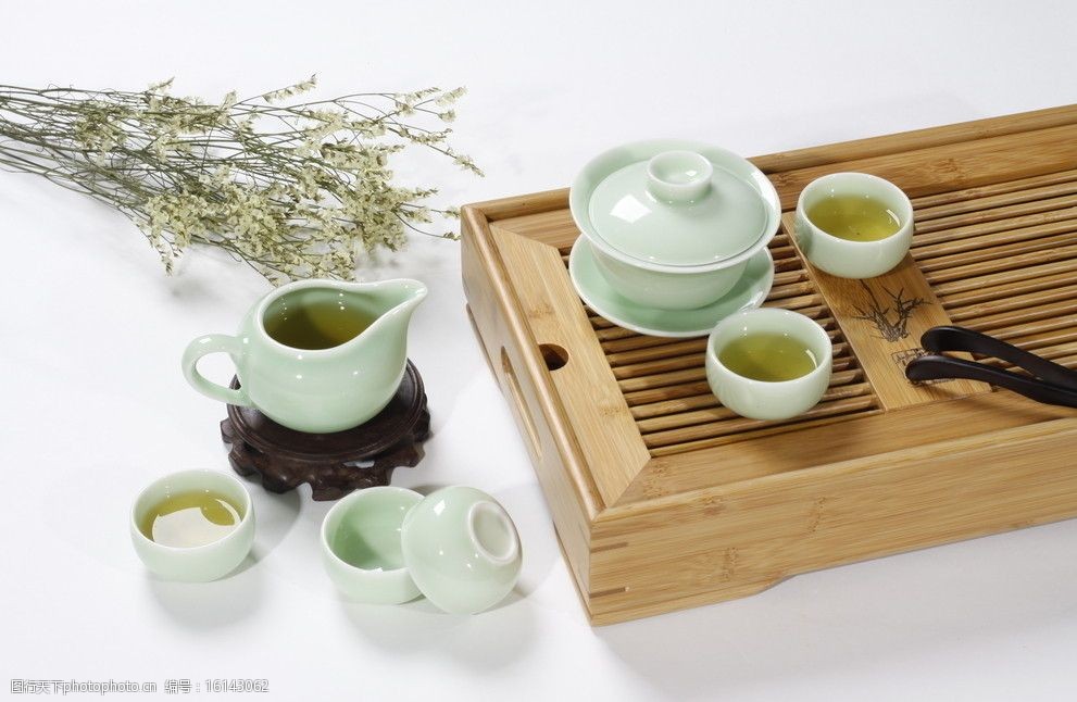 全套陶瓷茶具 全套陶瓷 高清图片 陶瓷杯 茶具 茶杯 茶道 杯具 中国风